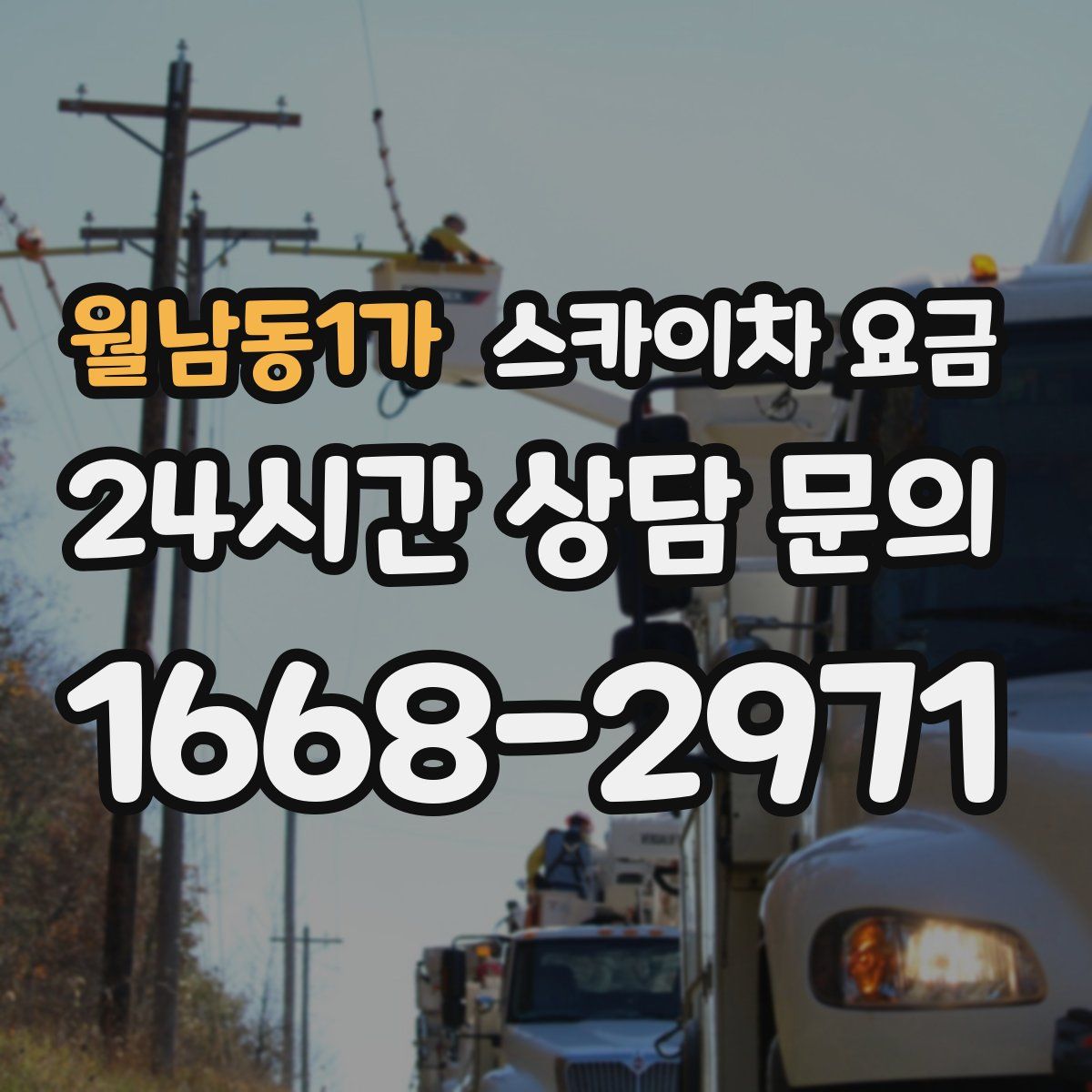 월남동1가 스카이차 요금