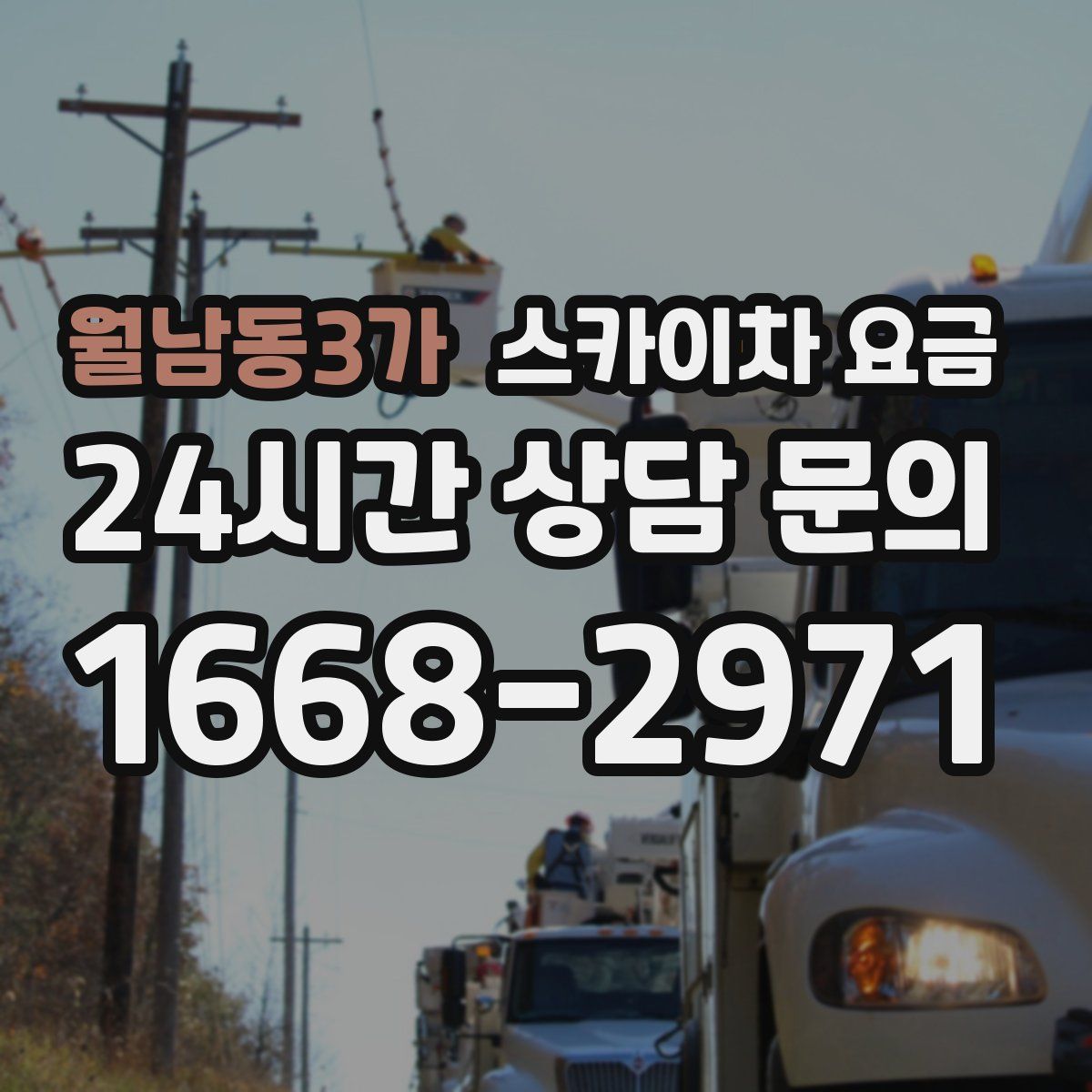 월남동3가 스카이차 요금