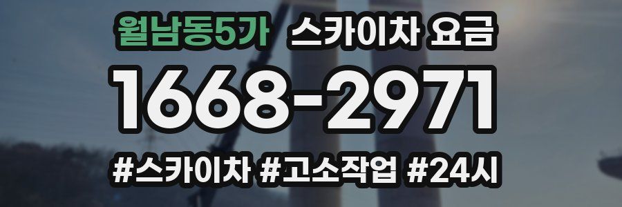 월남동5가 스카이차 요금