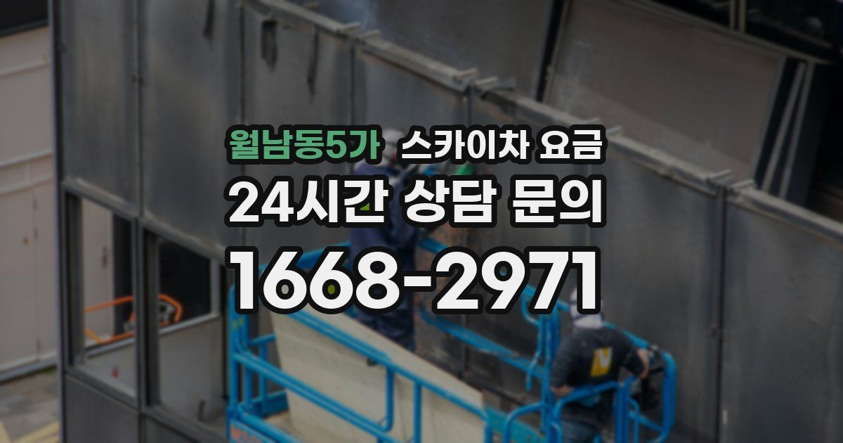 월남동5가 스카이차 요금