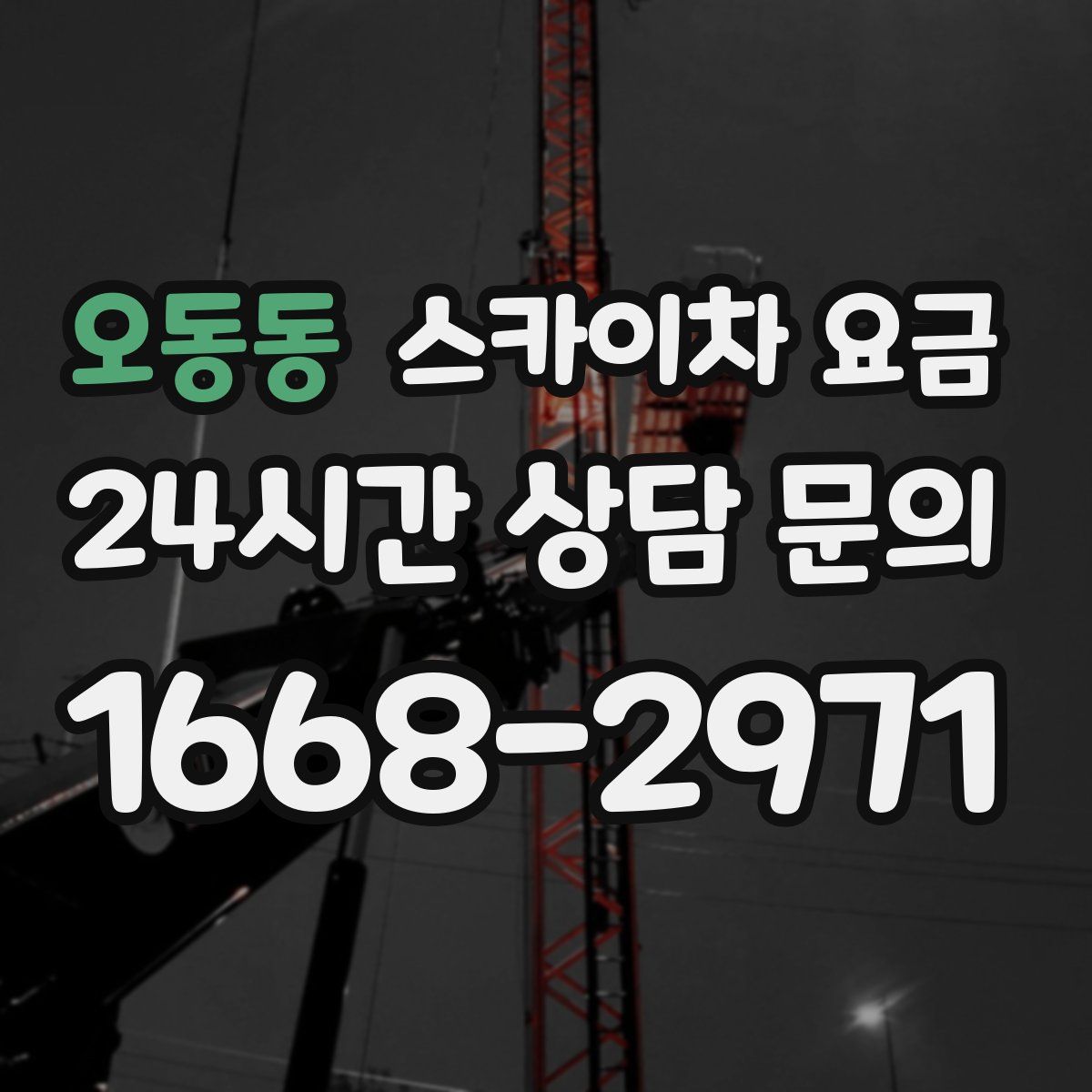 오동동 스카이차 요금