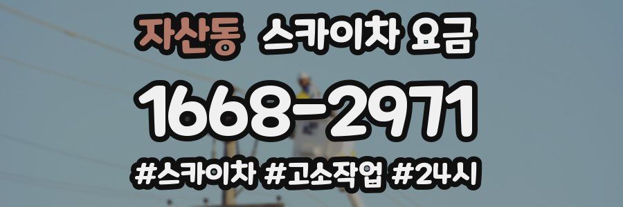 자산동 스카이차 요금