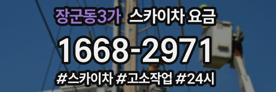 장군동3가 스카이차 요금