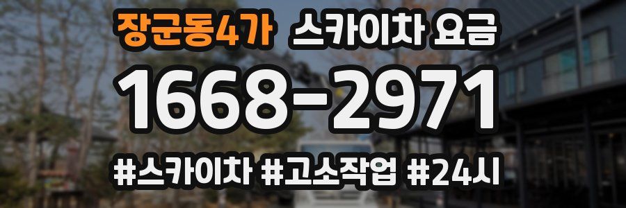 장군동4가 스카이차 요금