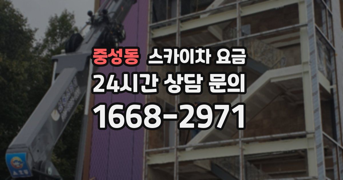 중성동 스카이차 요금