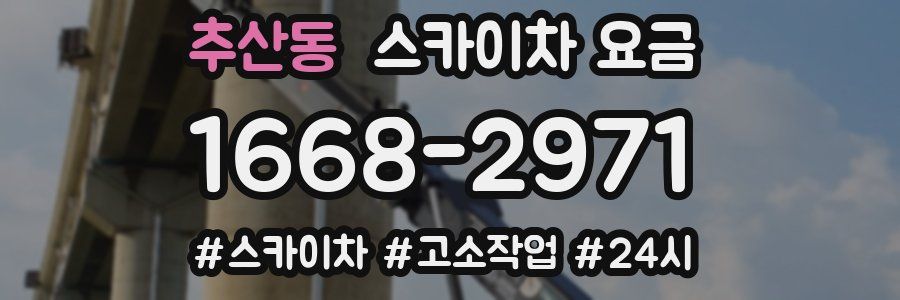 추산동 스카이차 요금