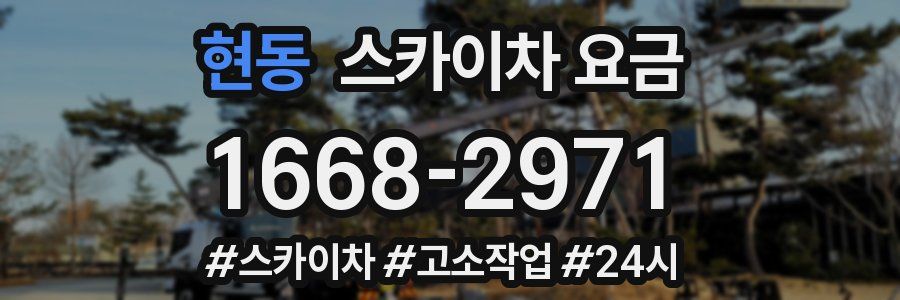 현동 스카이차 요금