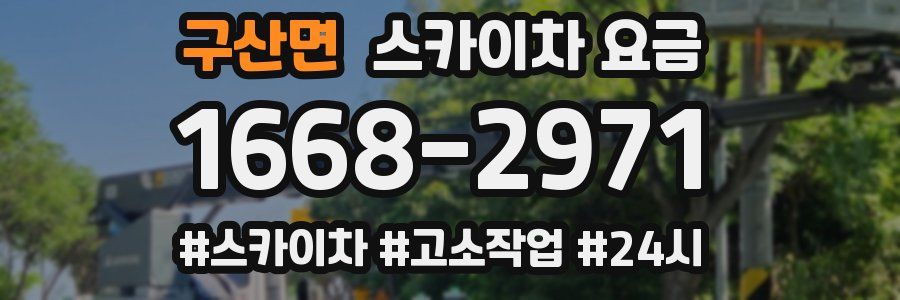 구산면 스카이차 요금