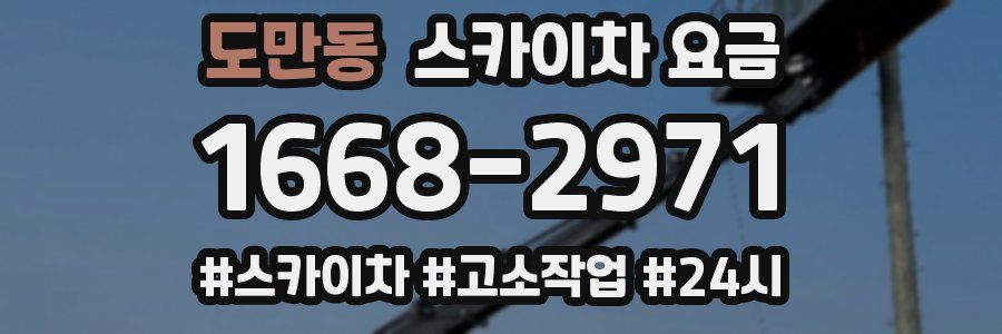 도만동 스카이차 요금