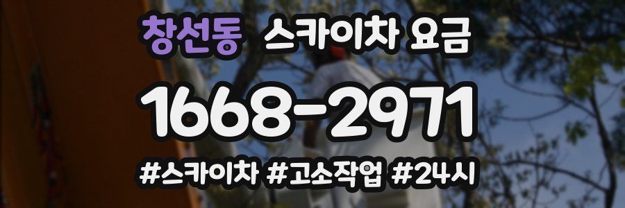 창선동 스카이차 요금
