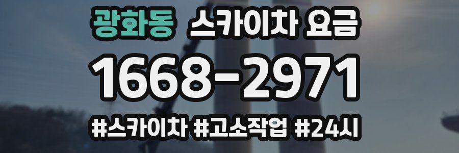 광화동 스카이차 요금