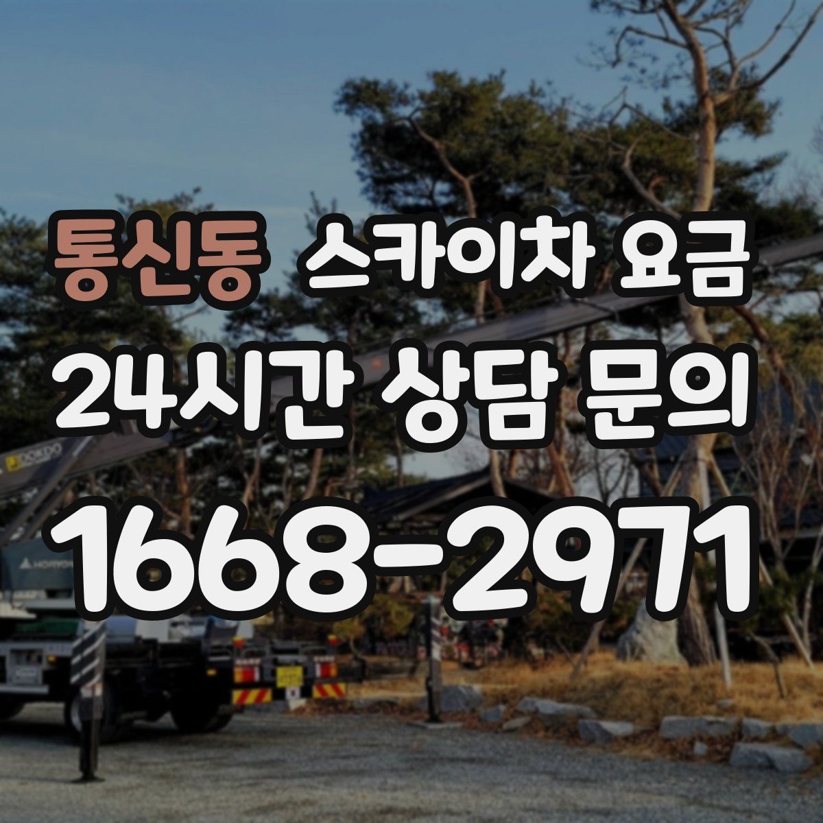 통신동 스카이차 요금