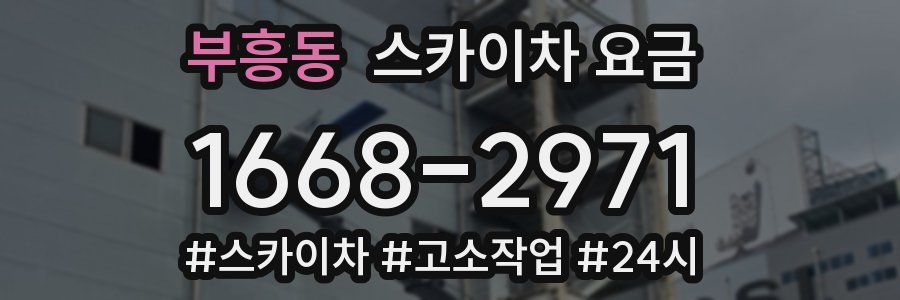 부흥동 스카이차 요금