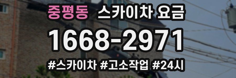 중평동 스카이차 요금