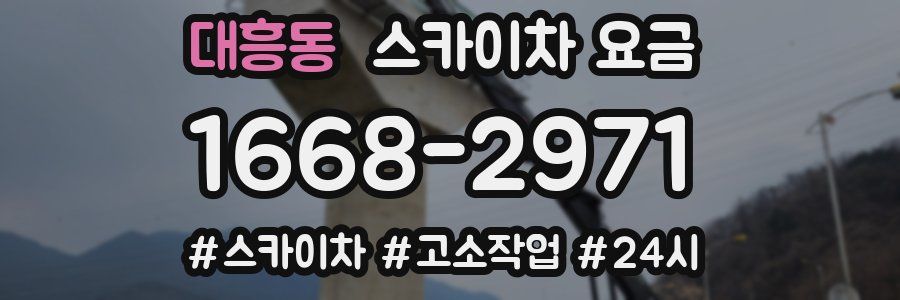 대흥동 스카이차 요금