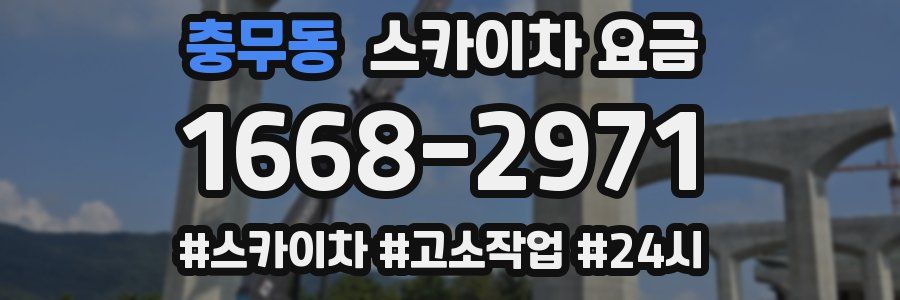 충무동 스카이차 요금