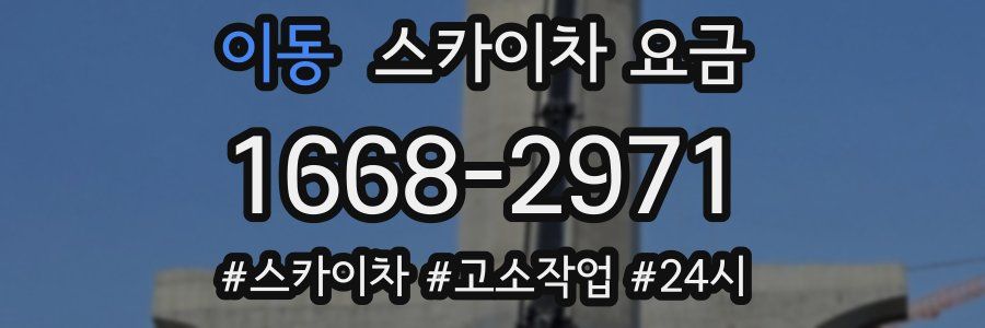 이동 스카이차 요금