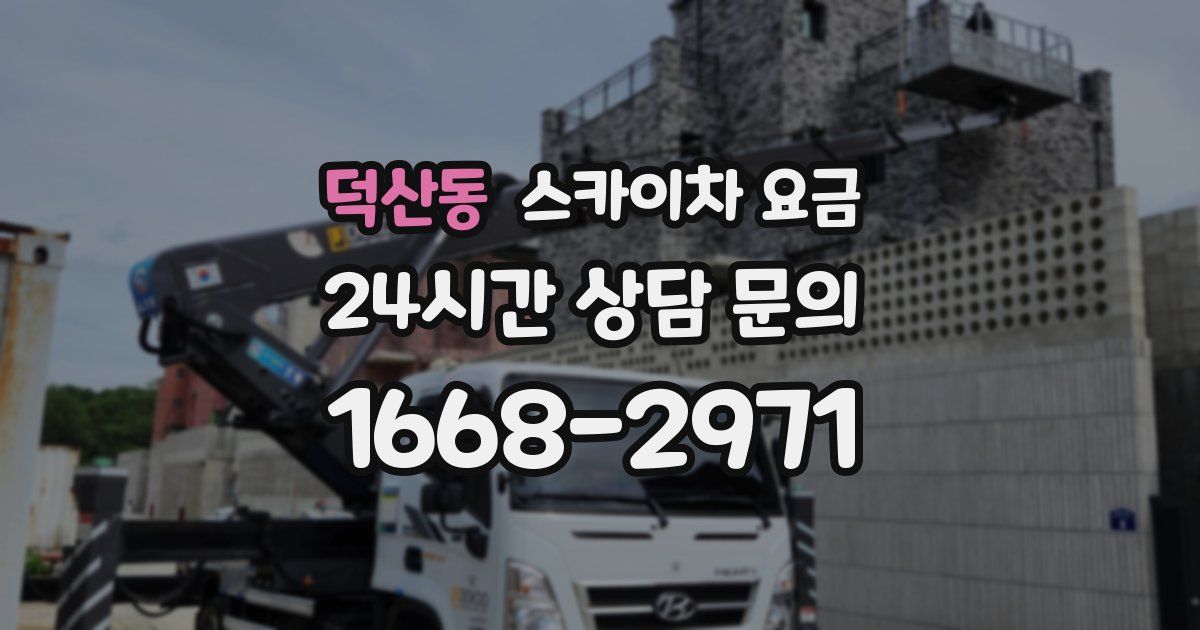 덕산동 스카이차 요금