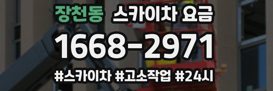 장천동 스카이차 요금