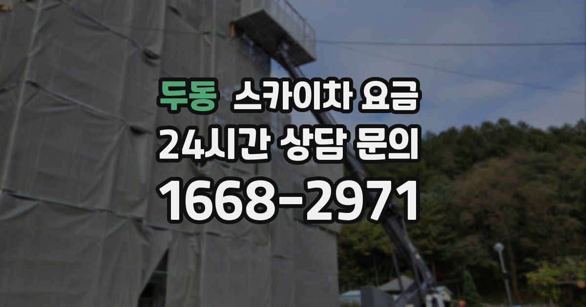 두동 스카이차 요금