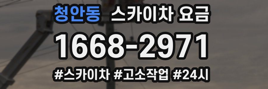 청안동 스카이차 요금