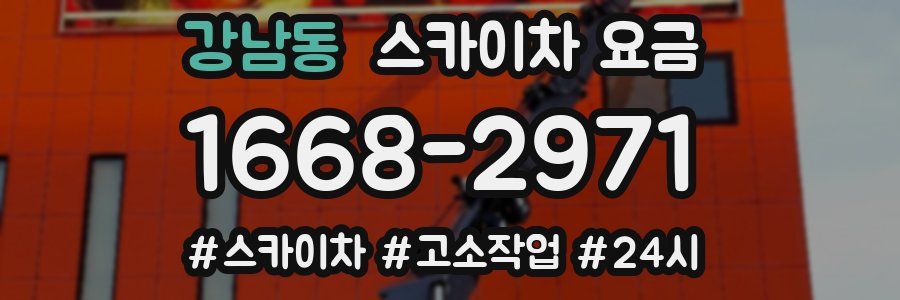 강남동 스카이차 요금