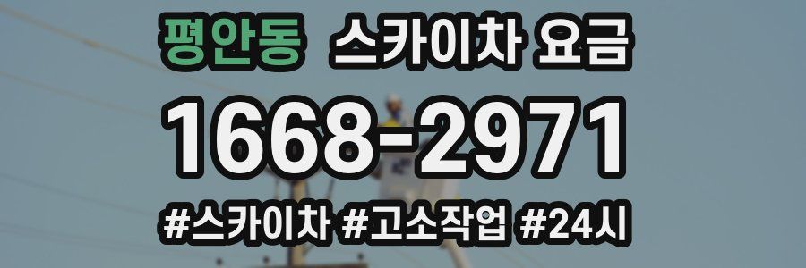 평안동 스카이차 요금