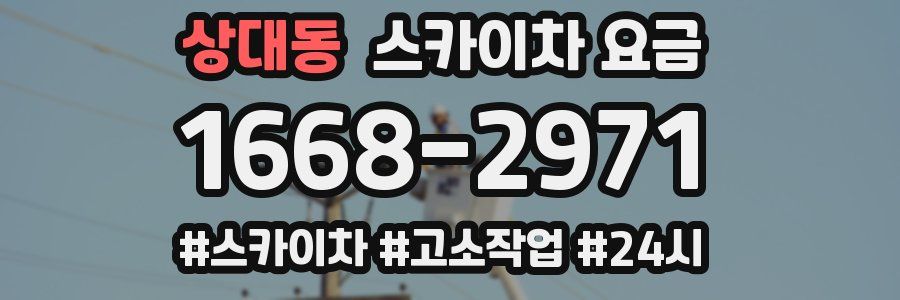 상대동 스카이차 요금