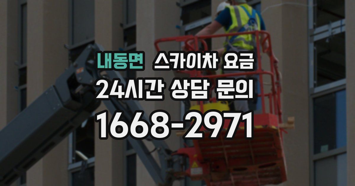 내동면 스카이차 요금