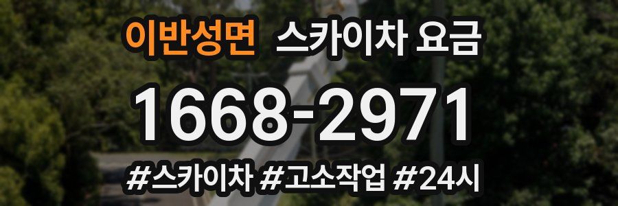 이반성면 스카이차 요금