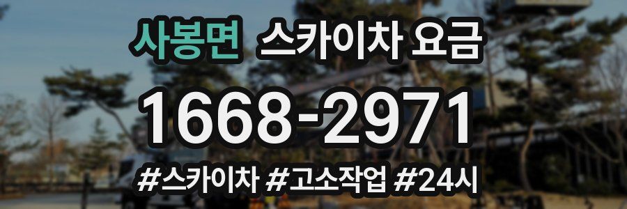 사봉면 스카이차 요금