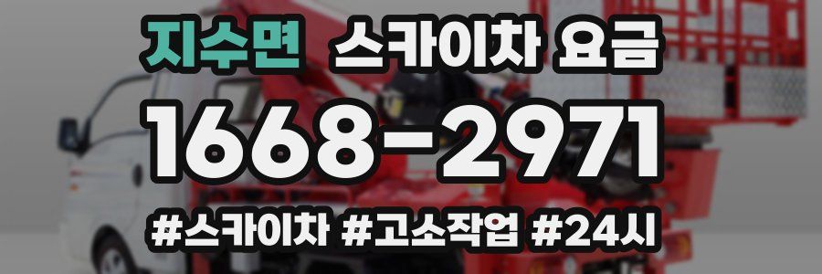 지수면 스카이차 요금