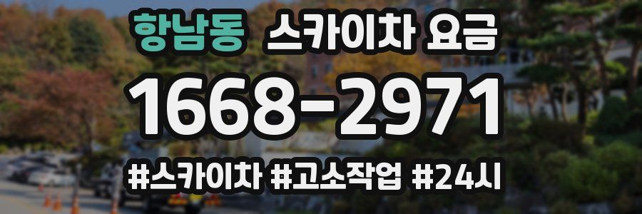 항남동 스카이차 요금