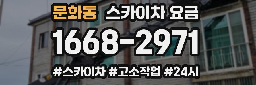 문화동 스카이차 요금