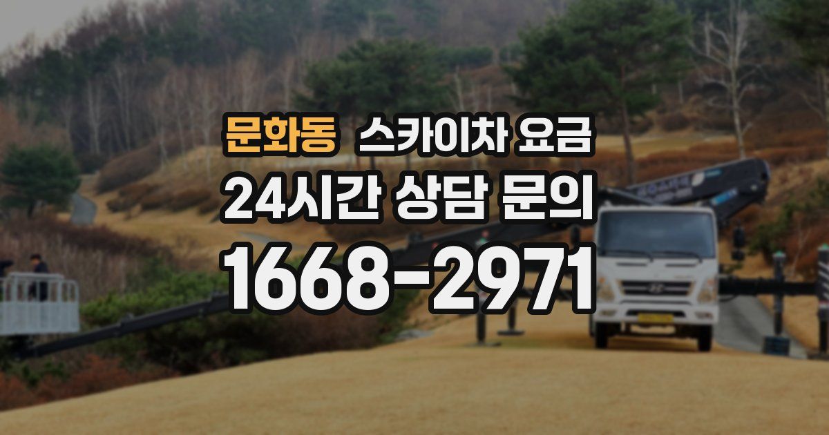 문화동 스카이차 요금