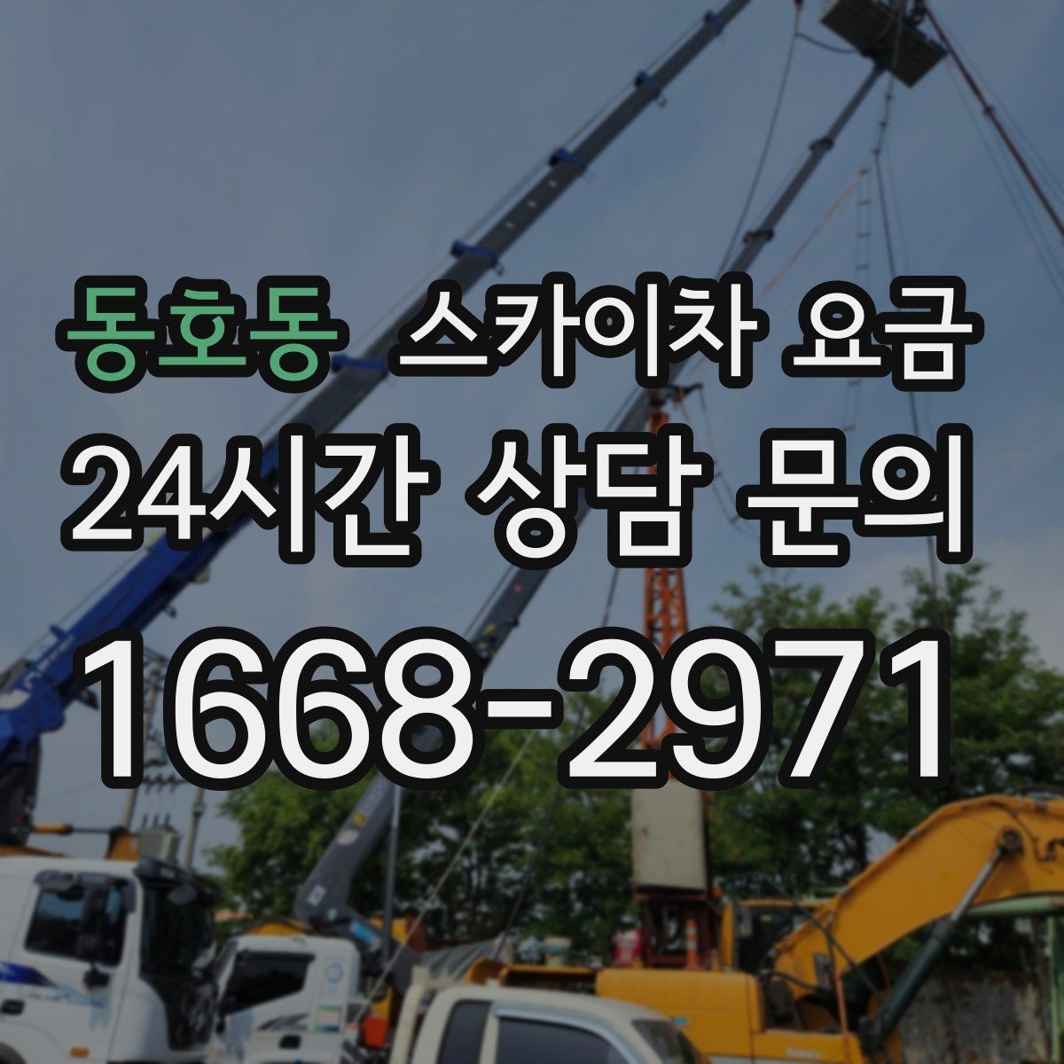 동호동 스카이차 요금 정확한 견적을 받는 가장 현실적인 방법