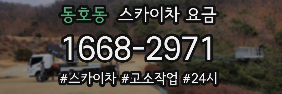 동호동 스카이차 요금