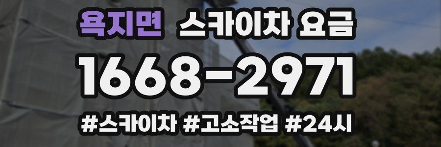 욕지면 스카이차 요금