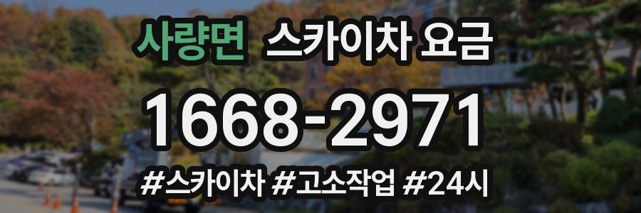 사량면 스카이차 요금