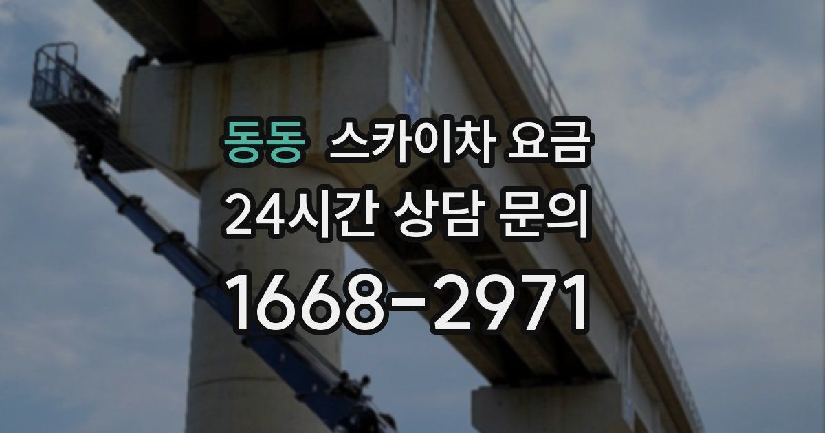 동동 스카이차 요금