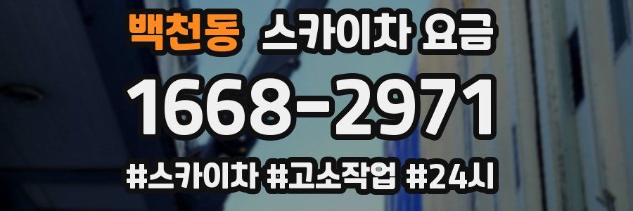 백천동 스카이차 요금