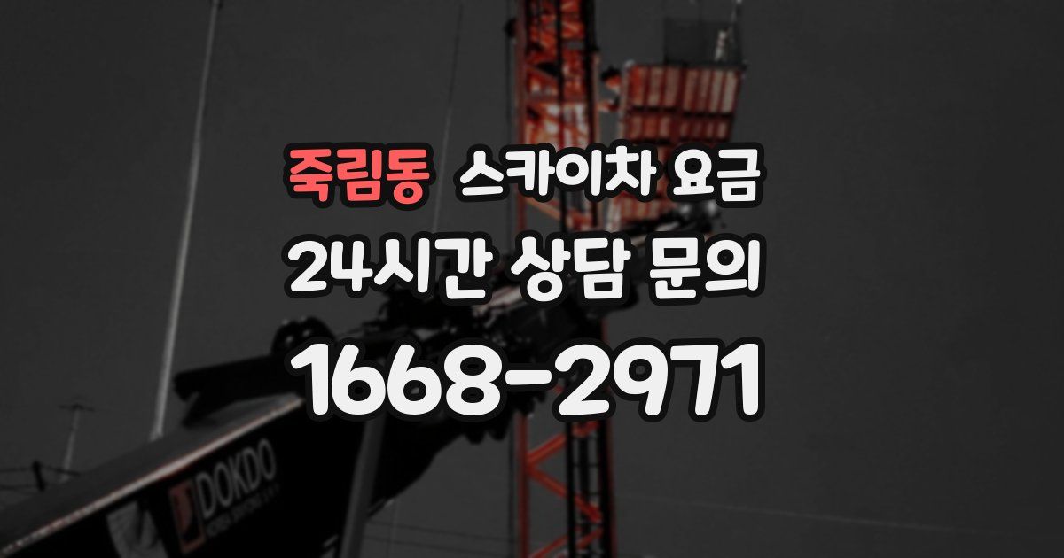 죽림동 스카이차 요금