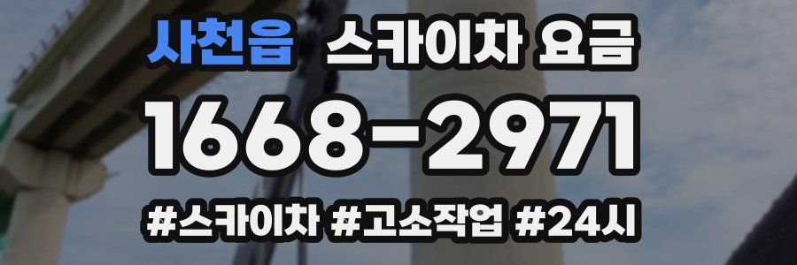 사천읍 스카이차 요금