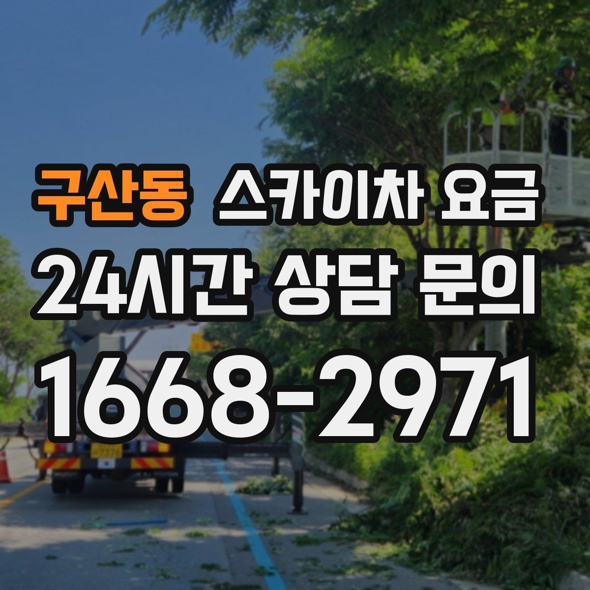 구산동 스카이차 요금 작업 지점 수를 적으면 견적이 빨라집니다