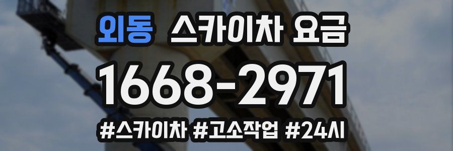 외동 스카이차 요금