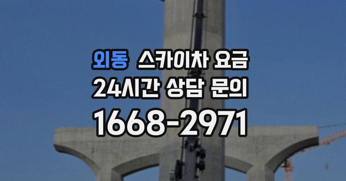 외동 스카이차 요금