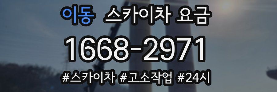 이동 스카이차 요금