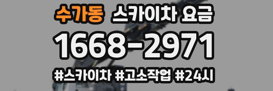 수가동 스카이차 요금