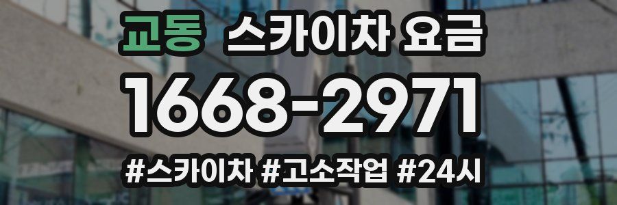 교동 스카이차 요금