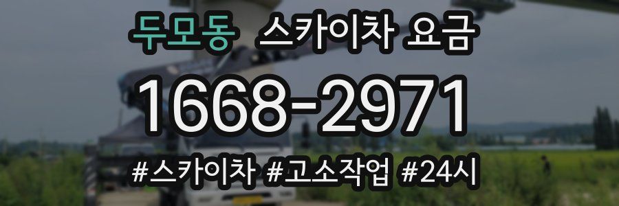 두모동 스카이차 요금